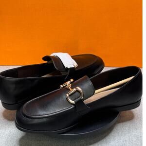 Espirit Britney Black Loafer  Gold Clasp Black Size 8 M NEW